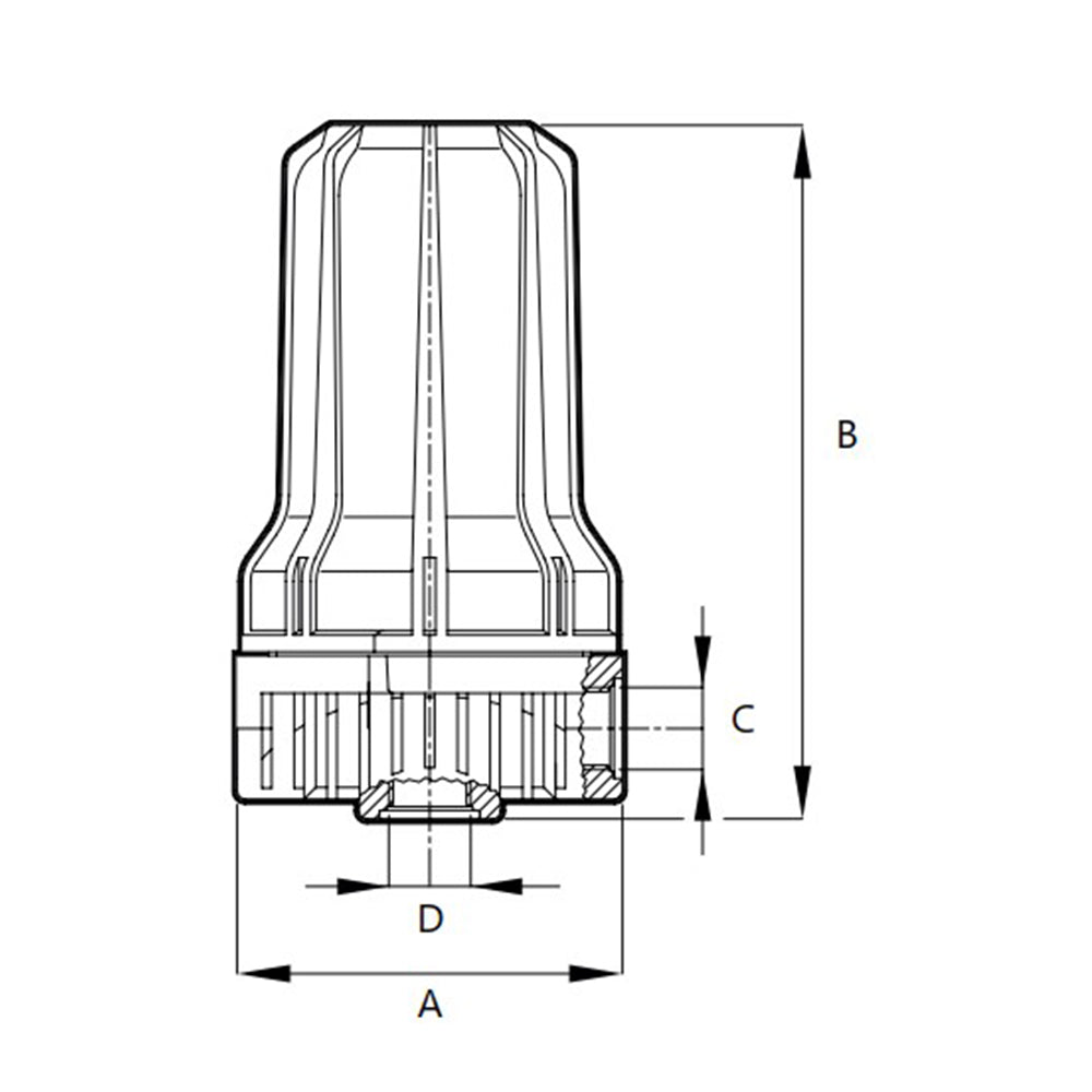 Contenitore per cartucce FP2 1/4" F - V/T 9"3/4