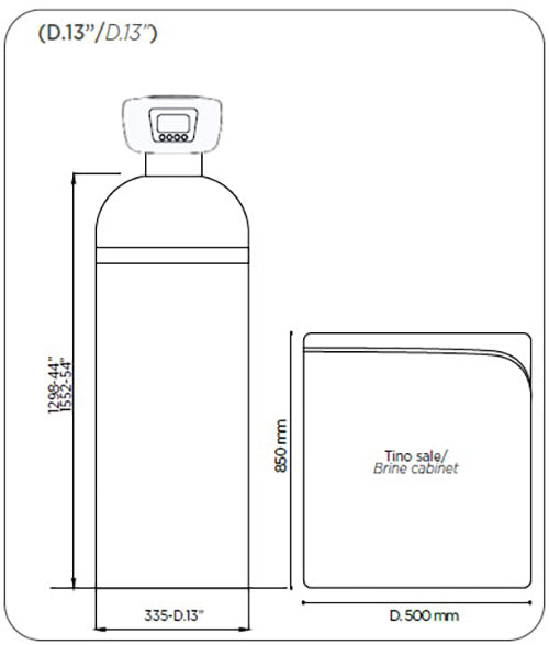 Addolcitore 28 Litri AQUA EQUO SOFT MAXI 10x35